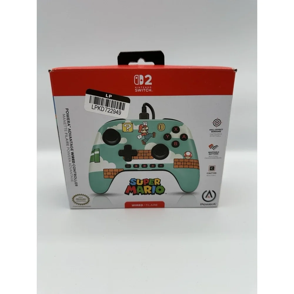 Power A Advantage Wired Controller for Nintendo Switch 2‎ Mario Open Box